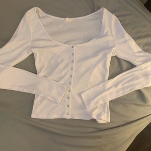 NWOT!! White long sleeve top